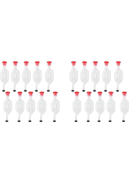 20PCS Şarap Birası Fermantasyon Kontrol Valf Su Mühür Hava Kilidi Ev Şarap Yapımı Egzoz Valf Fermantörü Maya Homebrew Aletleri (Yurt Dışından)