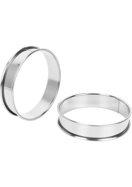 12 Pcs Paslanmaz Çelik Muffin Tart Halkaları Metal Kalıplar Çift Haddelenmiş Crumpet Dairesel Hamuryası (Yurt Dışından) fırsatları