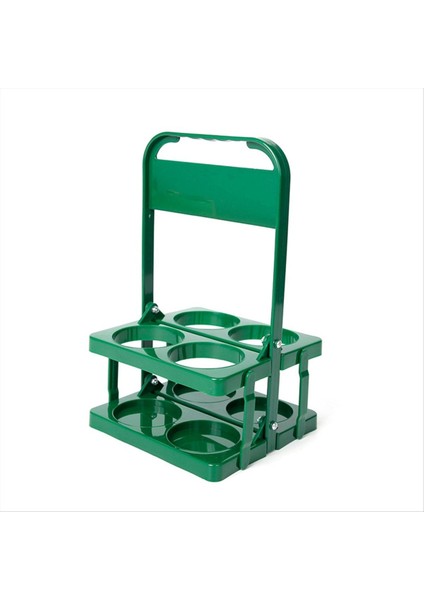 4 Delik Katlanabilir Plastik Içecek Taşıyıcı Saplı Taşınabilir Içecek Tutucu Yeşil ile Yeniden Kullanılabilir Içecek Tutucu (Yurt Dışından)