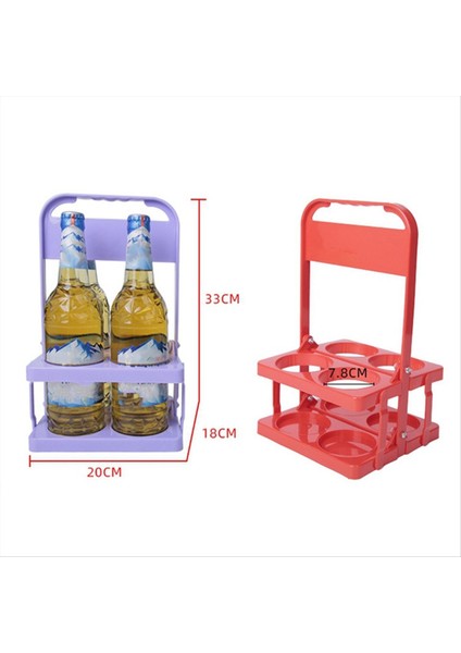 4 Delik Katlanabilir Plastik Içecek Taşıyıcı Saplı Taşınabilir Içecek Tutucu Yeşil ile Yeniden Kullanılabilir Içecek Tutucu (Yurt Dışından) indirimleri