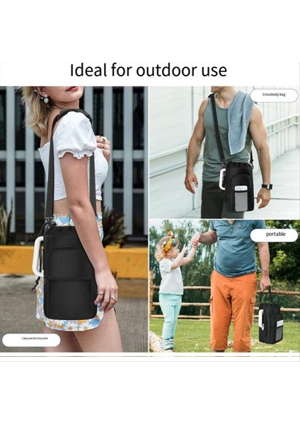 Su Şişesi Tutucu Kayış Yalıtımlı Su Şişesi Taşıyıcı Kese Dışarıda Yürüyüş Yürüyüşü Için Telefon Cebine Sahip (Yurt Dışından) indirimleri