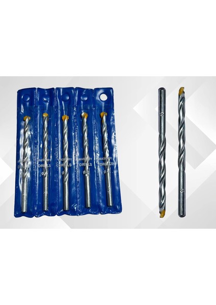 Duvar Matkap Ucu, 7mm, Yüksek Kaliteli Masonry Drills (5 Adet)