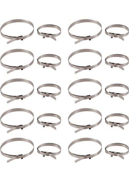 Araç Araç Sabit Hız Cv Boot Kelepçe Klipsli 20 Pcs (Yurt Dışından)