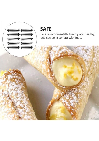 30PCS Börek Çörekler Börek Ekmek Canmoli Tüpler Paslanmaz Çelik Cannoli Formlar Çubuk Olmayan Krem Boynuz Danimarkalı Pasta Kalıbı (Yurt Dışından) fırsatları