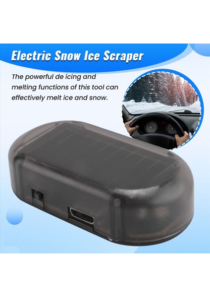 1pcs Elektrikli Kar Buz Sıyırıcı USB Şarj Edilebilir Araba Kar Çıkarma Aracı Cam Deicer ve Kar Erim (Yurt Dışından) indirimleri