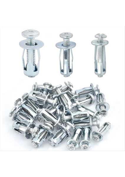 90 Pcs Genişletme Vidalı Petal Somun M4-20 M5-25 M6-25 Petal Şekil Metal Su Skibi Jack Sunus Pakal Somun (Yurt Dışından)