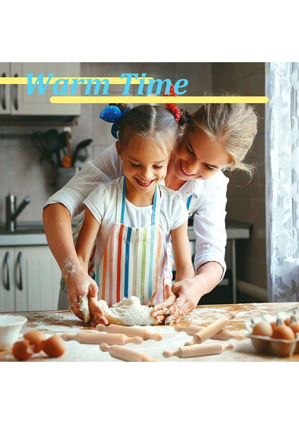20X Ahşap Mini Yuvarlanma Pimi 6 Inç Uzunluğunda Mutfak Pişirme Pimi Küçük Ahşap Hamur Silindiri Çocuklar Için Fondan Makarna (Yurt Dışından) fiyatları