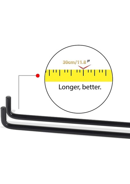 10 Pcs Stemware Şarap Camı Depolama Rafı Duvara Monte Mutfak Depolama Rafı Siyah 11 Inç / 30 cm (Yurt Dışından) fiyatları