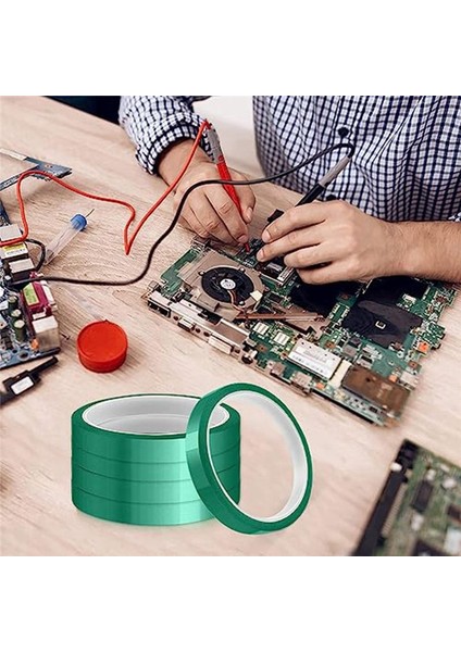 Yüksek Sıcaklık Bant Isıya Dayanıklı Bant Islık Transfer Bandı Süblimasyon Için Kalıntı Yok 10MM x 33M 108FT (Yeşil-5 Rulo) (Yurt Dışından) fırsatları