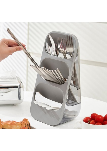 Muteser ve Gümüş Eşyalar Için Çok Fonksiyonlu Mutfak Depolama Rafı Çatallar Kaşıklar Bıçaklar Peçeteler Yeşil (Yurt Dışından) indirimleri