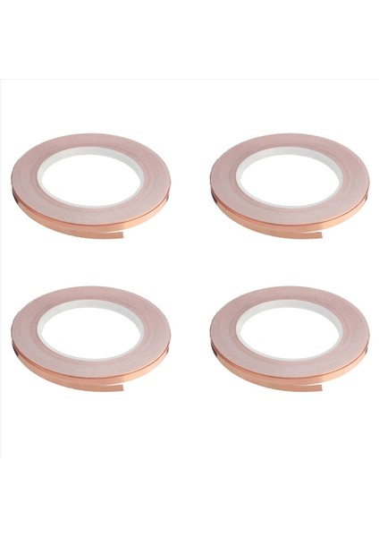 Gitar Için 4x Tek Taraflı Yapışkan Bakır Folyo Bant Kendi Kendine Yapışkanlı Koruyucu Bant Anti-Müdahale Bandı (5MMX20M) (Yurt Dışından)