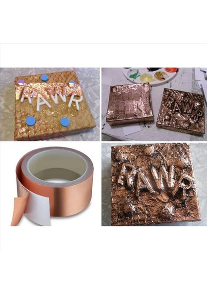 Gitar Için 4x Tek Taraflı Yapışkan Bakır Folyo Bant Kendi Kendine Yapışkanlı Koruyucu Bant Anti-Müdahale Bandı (5MMX20M) (Yurt Dışından) fırsatları