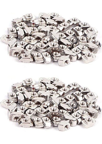 100 Pcs M5 T-Slot Çekiç Head Somun 2020 Serisi Alüminyum Profil Ekstrüzyon Yuvası Avrupa Standardı (M5 x 10 x 6mm) (Yurt Dışından)