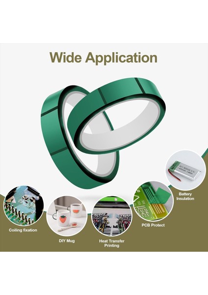 Isı Pres Için Isı Bandı 20MM x 33M (108FT) Yüksek Sıcaklıklı Bant Isıya Dayanıklı Bant Süblimasyon Için Isı Transfer Bandı (Yurt Dışından) indirimleri