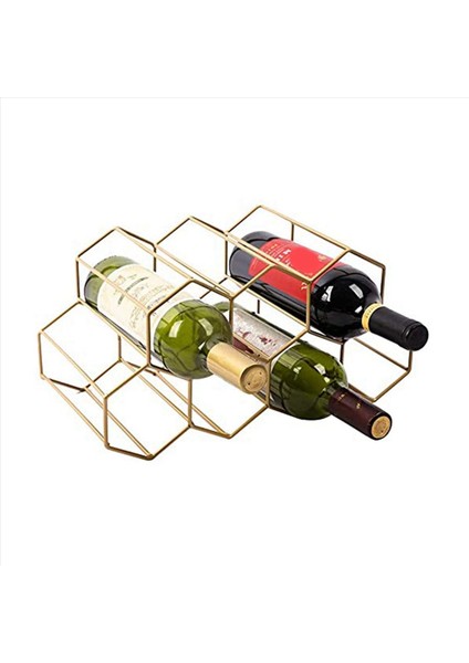 2x Şarap Rafları Tezgah Şarap Rafı Şarap Şişesi Tutucu Küçük Şarap Rafı Bağımsız Zemin Şarap Tutucular Altın (Yurt Dışından) fiyatları