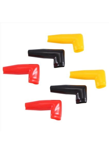 6pc Elektrik Koruma Motor Vinç Kablo Terminal Boot Kauçuk Kapağı Siyah+Kırmızı+Sarı (Yurt Dışından) fiyatları