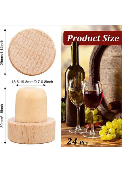 120PC Şarap Şişesi T Şaraplı Ahşap Tıpa Şarap Ahşap Tıpa Şarap Durdurucu Yeniden Kullanılabilir Ahşap Tıpa ve Şarap Durdurucu (Yurt Dışından) fiyatları