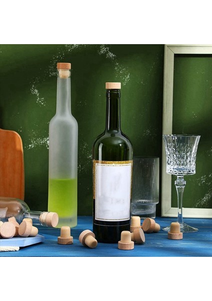 Şarap Şişesi Mahkeme T Şekurlu Cork Tapaları Şarap Cork Şarap Durdurucu Yeniden Kullanılabilir Şarap Mantıkları Ahşap ve Kauçuk (24 Adet) (Yurt Dışından) fırsatları