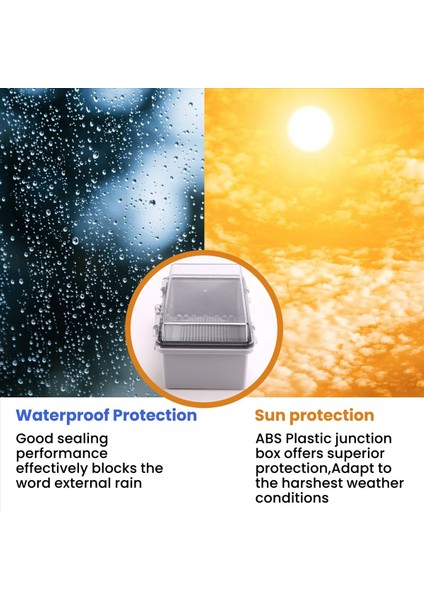 Su Geçirmez Gri Kapak Muhafaza Kutusu Abs Abs Plastik Açık Su Geçirmez Elektrik Kutusu Junksiyon Kutusu 210X130X110MM (Yurt Dışından) indirimleri