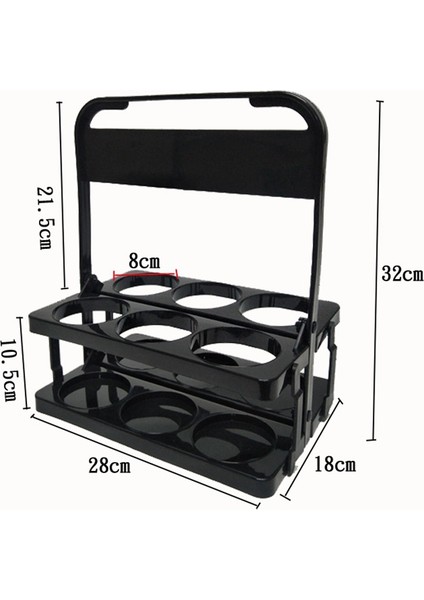 Dış Ayı Barbekü Piknik Güvenli ve Kolay Ulaşım Için Katlanabilir Bira Şişesi Taşıyıcı Kahve Raf Sepeti 6 Şişe-Siyah Alıyor (Yurt Dışından) fiyatları