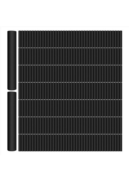 Tel Sarma Kollu 2mm Dia 30MM Uzun Isı Büzülme Tüpü 280 Pcs Siyah (Yurt Dışından)