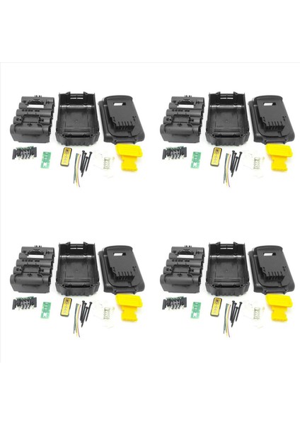 4x DCB200 Pil Plastik Kılıf (Pil Hücre Yok) Dewalt 18V 20V 3 0AH 4 0AH DCB201 Lı-Ion Polu (Yurt Dışından)