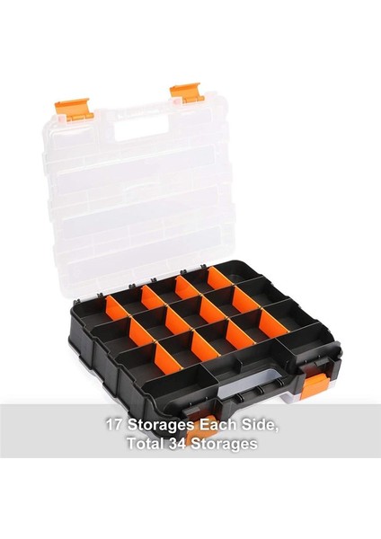 Çift Taraflı Araç Organizatör Donanım Aracı Aksesuar Kutusu Parçalar Kutu Araç Kutusu (Yurt Dışından) fırsatları