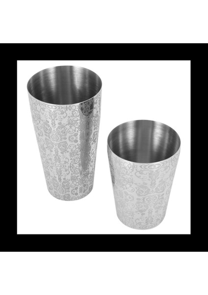 2x Kokteyl Shaker Boston Shaker 304 Paslanmaz Çelik Barra De Ferramentas Gravür Boston Kokteyl Shaker Tin Seti (Yurt Dışından) modelleri