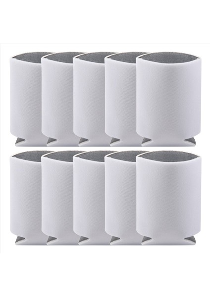 10PCS Neopren Bira Soğutabilir Kupa Şişe Kılıf Izolatör Sargısı Kapağı Yeni Beyaz (Yurt Dışından) fırsatları