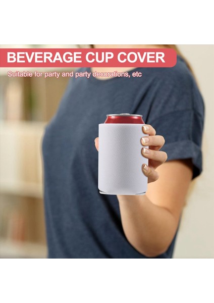 10PCS Neopren Bira Soğutabilir Kupa Şişe Kılıf Izolatör Sargısı Kapağı Yeni Beyaz (Yurt Dışından) indirimleri