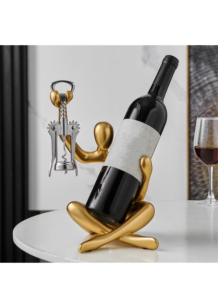 Tezgahı Şarap Şişesi Tutucu Şarap Şişesi Rafı Masaüstü Dekoratif Rafı Için Uygun Heykel Şarap Şişesi Rafı (Yurt Dışından) fiyatları