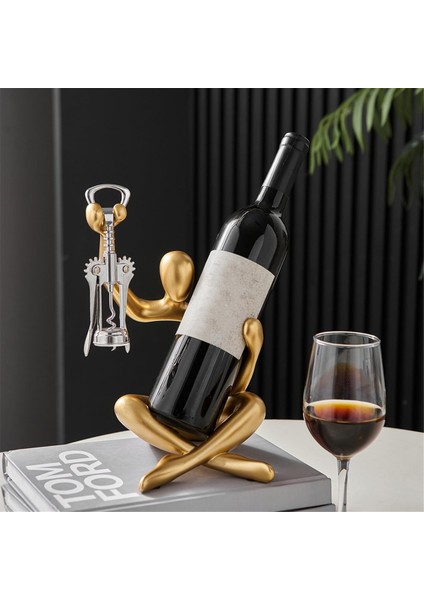 Tezgahı Şarap Şişesi Tutucu Şarap Şişesi Rafı Masaüstü Dekoratif Rafı Için Uygun Heykel Şarap Şişesi Rafı (Yurt Dışından) fırsatları