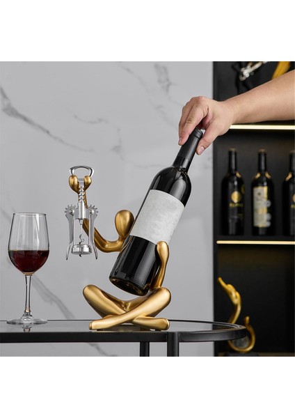 Tezgahı Şarap Şişesi Tutucu Şarap Şişesi Rafı Masaüstü Dekoratif Rafı Için Uygun Heykel Şarap Şişesi Rafı (Yurt Dışından) indirimleri