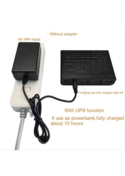 Dc 12V Çıkış Için USB 6x 18650 Piller Ups Cep Telefonu Wifi Yönlendirici LED Hafif Güvenlik Kamerası Için Dıy Kutusu (Yurt Dışından) fırsatları