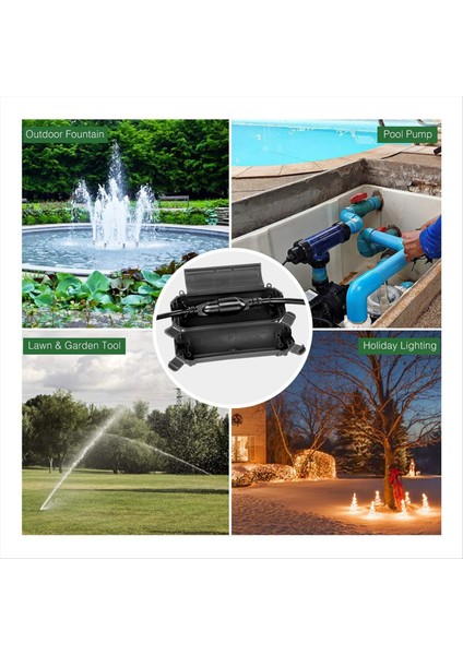 4 Pack Dış Mekan Uzatma Kablosu Güvenliği Kapağı Hava Durumu Geçirmez Elektrik Bağlantı Kutusu Ayarlanabilir Bölme Koruyun (Yurt Dışından) indirimleri