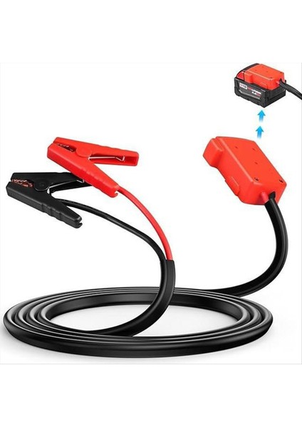 Milwaukee M18 Için Güç Tekerleği Pil Adaptörü 6ft Jumper Kablo Kelepçeleri Taşınabilir Pil Jumper Marş Maddesi (Yurt Dışından) fiyatları