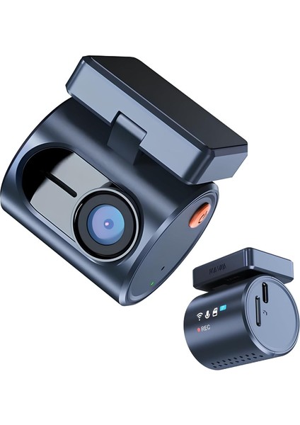 Mini 3 Pro 2k 1296P Wdr Wi-Fi G-Sensörlü Gece Görüşlü Araç Kamerası Şeffaf LED Bildirim Ekranı