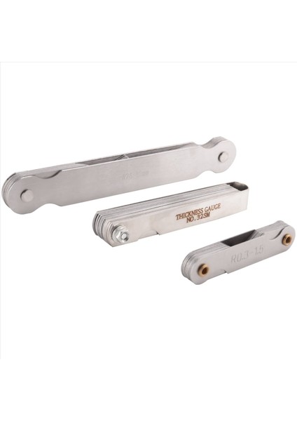 12 Pcs Paslanmaz Çelik Yarıçap Göstergesi Feelmer Gauge Set Arc Radius Filetet Göstergesi ve 0 04-0 88MM Uzay Ölçümü Aracı (Yurt Dışından)