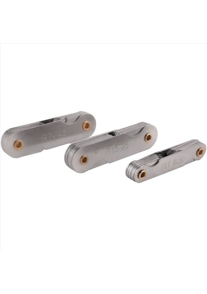 12 Pcs Paslanmaz Çelik Yarıçap Göstergesi Feelmer Gauge Set Arc Radius Filetet Göstergesi ve 0 04-0 88MM Uzay Ölçümü Aracı (Yurt Dışından) modelleri