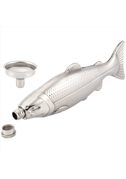 1 Set Balık Şeklindeki Kalça Şişesi 5 Oz Şişe Mini Cep Şişesi Paslanmaz Çelik Parti Içecek Içi Açık (Yurt Dışından)