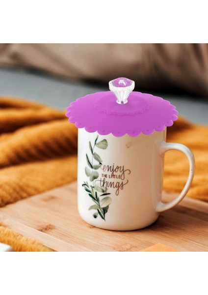 6pcs Yeni Sevimli Anti-Toz Silikon Cam Bardak Kapak Kahve Kupa Emme Mühür Kapağı Kapağı Gıda Sınıfı Yaratıcı Yuvarlak Kupa Kapağı (Yurt Dışından) fırsatları