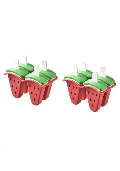 Dondurma Popsicles Kalıp Kalıplar Için Karpuz Şekilli Buz Diy Buz Popsi Silikon Buz Kalıpları Için Ev Yapımı Popsicles Aletleri (Yurt Dışından)