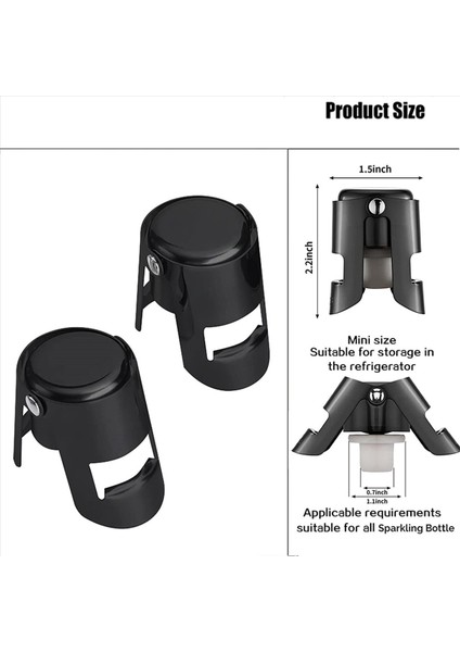 8 Paket Tıpe Şişe Şişesi Tıpa Vakum Mühürlü Şarap Şişesi Tıpa (Yurt Dışından) fırsatları