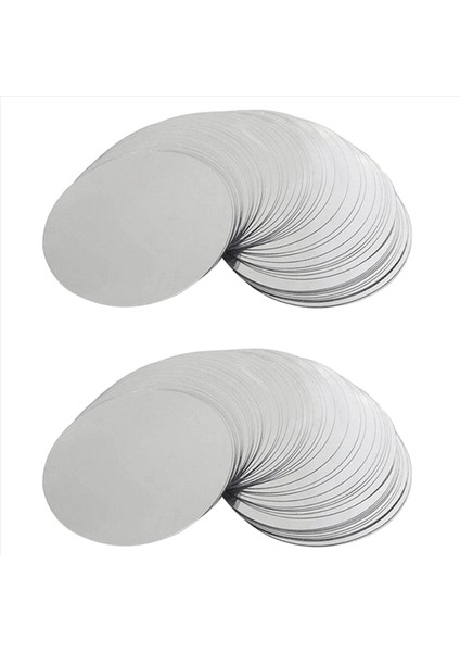 400 Pcs 3 Inç Gümüş Şarap Diskler Damgalı Damla Damlama Dökme Dökme Dökme Şarap Ince Dilim (Yurt Dışından)