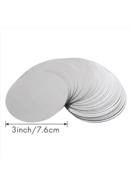 400 Pcs 3 Inç Gümüş Şarap Diskler Damgalı Damla Damlama Dökme Dökme Dökme Şarap Ince Dilim (Yurt Dışından) indirimleri