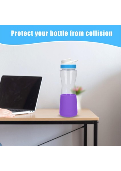 2pcs Su Şişesi Alt Kol Cirkul 22OZ Şişe Silikon Şişe Önyükleme Koruyucu Su Şişesi Koruyucu Mor (Yurt Dışından) fiyatları