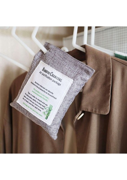 2 Paket Bambu Kömür Hava Saflaştırma Çantası 50G &amp 4 Paket Aktif Bambu Kömür Çantası Koku Çıkarma 200G (Yurt Dışından) modelleri