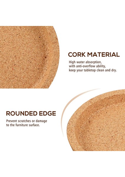 Içecek Bardak Altlıkları Için 20 Adet Cork Coaster Isıya Dayanıklı Suya Yeniden Kullanılabilir Doğal Yuvarlak Bardaklar Restoranlar ve Barlar Için (Yurt Dışından) indirimleri