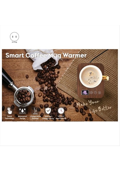 Akıllı Kahve Kupa Sıcak Zamanlayıcı ile Balmumu Mum Daha Sıcak Tabak Otomatik Kapalı Elektrikli Kahve Isıtıcı Abd Fiş (Yurt Dışından) fırsatları