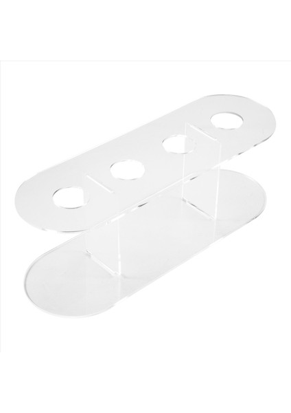 1pcs Akrilik 4 Delikli Çift Katmanlı Dondurma Koni Standı (Yurt Dışından) fiyatları